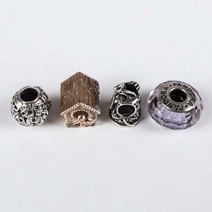 4 Pasadores de Plata con Piedras y Diseños Variados - imagen 2