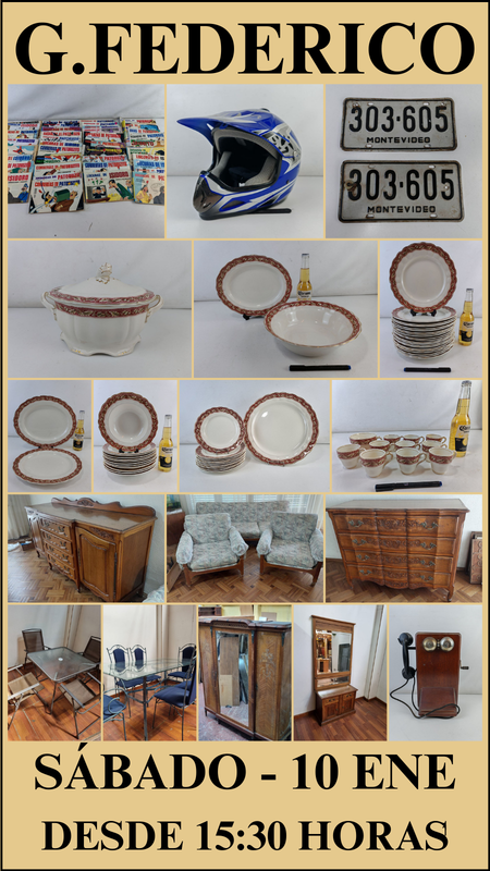 IMPERDIBLE: Libros Historietas Colección WWII Mucha Loza Y Porcelana Antigua Cascos Cross Cortinas Antigüedades Objetos Raros Muebles Provenzal De Roble Muebles Nuevos Y De Diseño Electrodomésticos Reposeras Teléfono Antiguo Coleccionables PLUNA