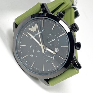 Reloj Pulsera Caballero Emporio Armani Negro Malla Goma Verde - imagen 3