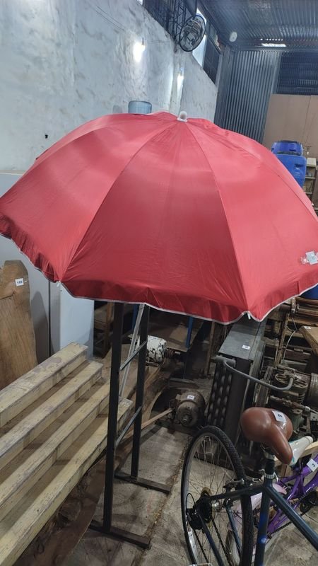 Sombra de playa roja para aluminio - imagen 1