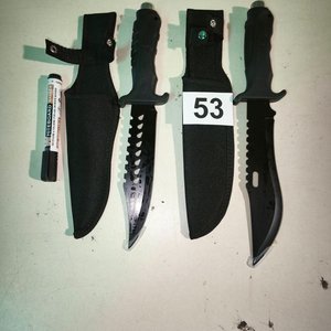 Juego de 2 Puñales Tácticos con Funda Negra - imagen 3
