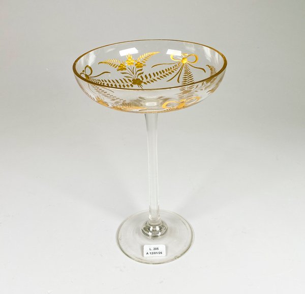 Lote anterior: Bombonera de cristal y oro para decoración