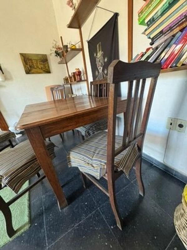 Sillas de Madera con Almohadones y Esterillado - imagen 10