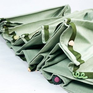 Estantería Plegable de Tela Verde 100cm con Adornos - imagen 3