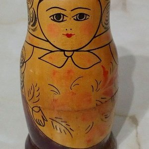 Mamushka de Madera Pintada a Mano (4 Piezas) - imagen 2