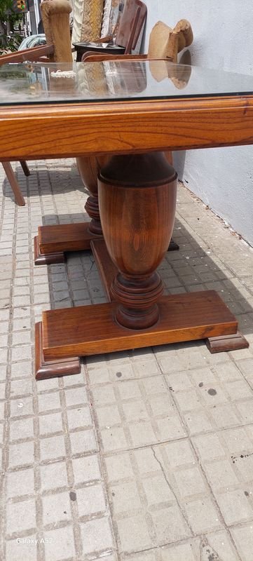 Mesa auxiliar tipo Tudor en madera - imagen 6