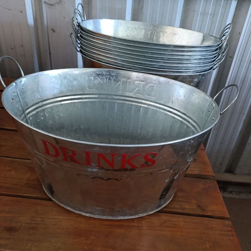 Hielera Oval Galvanizada para Bebidas - imagen 2