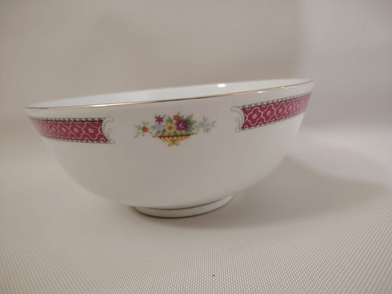 Ensaladera de porcelana china con cuchara - imagen 7