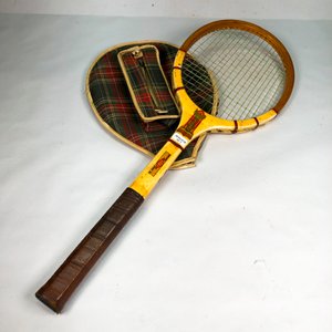 Raqueta de Bádminton SANZ Vintage con Estuche Tartán - imagen 2