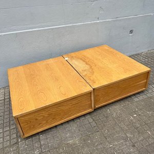 2 Mesas de Living de Roble Americano con Cajón - imagen 5