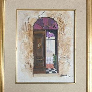 Lote anterior: Cuadro "Puerta Abierta" de Carlos Amoretti, 30 x 25 cm