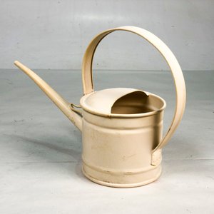 Jardinera Metálica Esmaltada Beige Vintage - imagen 3