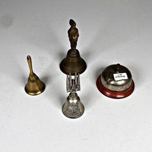 Lote de 4 Campanillas y Timbre de Mesa Decorativos - imagen 2