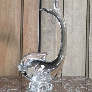 Lote anterior: Figura de Pez en Cristal Murano Transparente, 27 cm