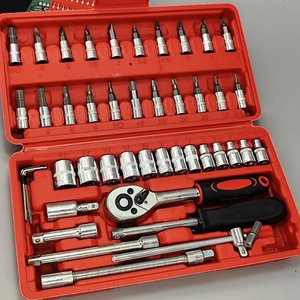 Juego de Dados y Puntas de 46 Piezas con Encastre de 1/4'' - imagen 4