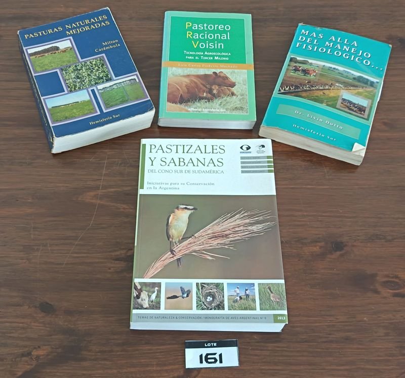 Lote de 4 Libros Técnicos y Científicos: Producción Agropecuaria, Pastoreo, Suelo y Ecología