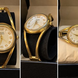 Reloj Anne Klein II Dorado Diseño Brazalete Escultural - imagen 4