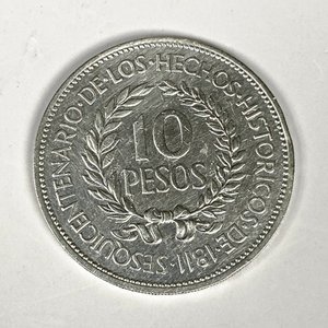Moneda de Plata "El Gaucho" - 10 Pesos Uruguayos 1961 - imagen 2