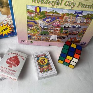 Juego de Mesa 4 en Línea, Puzzle, Cubo Rubik y Naipes - imagen 5