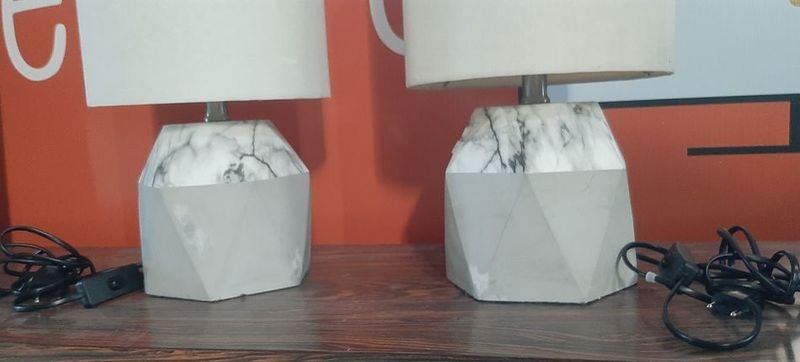Lámparas Portátiles de Pie de Loza con Pantalla - imagen 2