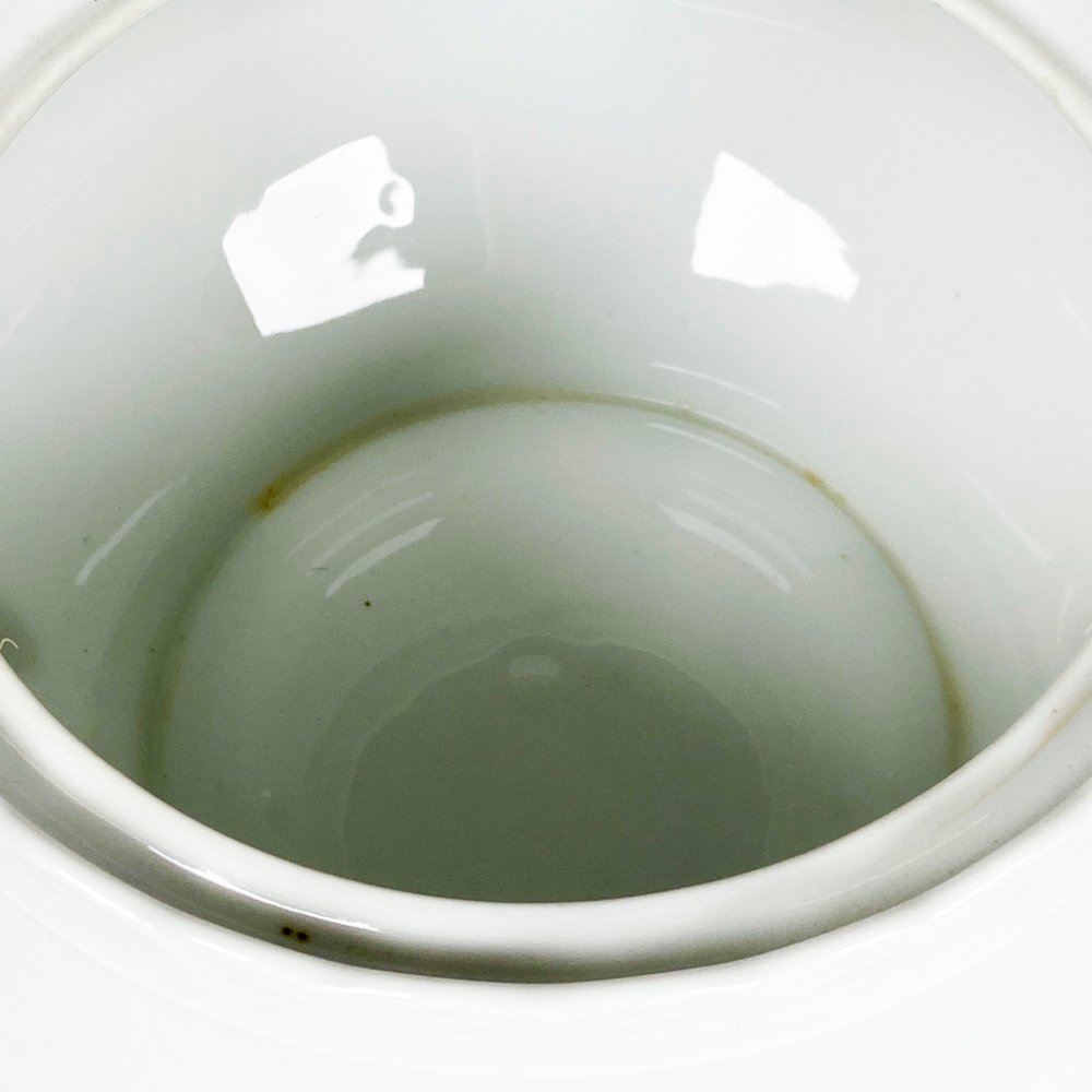 Sopera de porcelana Bavaria blanca con tapa - imagen 4
