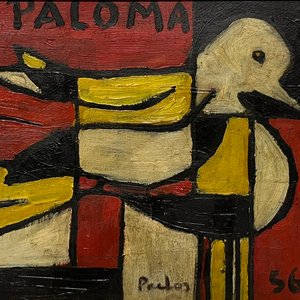 Lote anterior: Pintura "Paloma" de Manuel Pailos, Óleo sobre Cartón, 1956