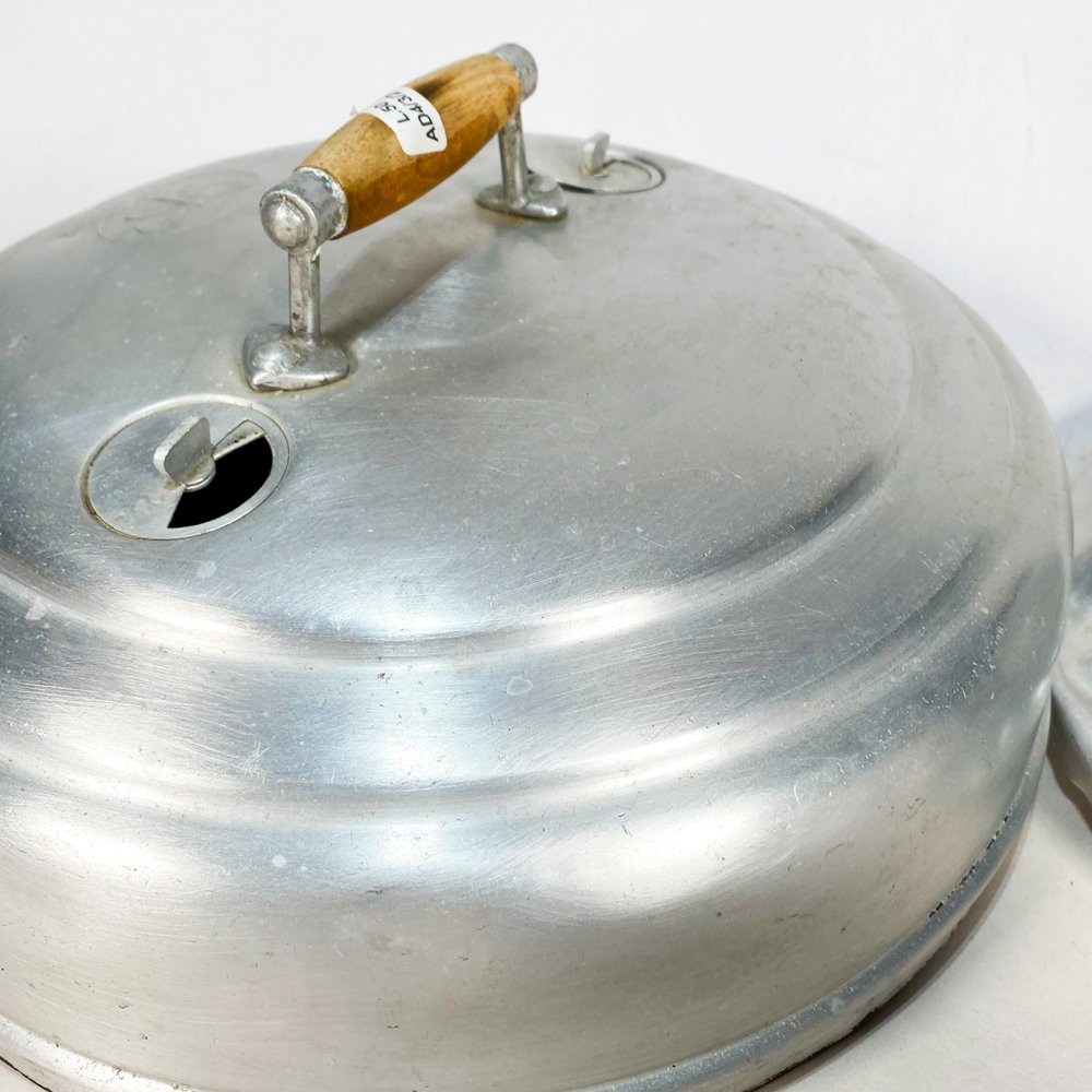 Horno antiguo en aluminio mariposa con asas laterales y diámetro de 34 cm - imagen 3