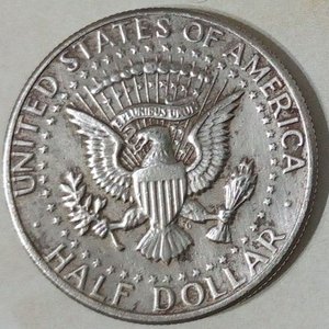 Moneda Estadounidense Kennedy Medio Dólar 1971 - imagen 2