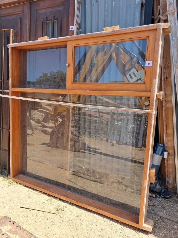 Ventana fija de cedro claro con ventana corrediza - imagen 1