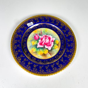 Plato de porcelana inglesa, floral diámetro 27 cm - imagen 2