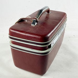 Neceser Samsonite Rojo Vintage con Espejo - imagen 5
