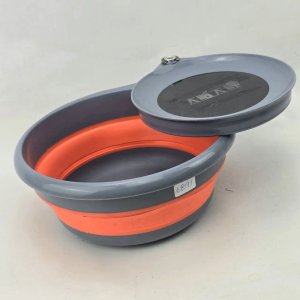 Bol Plegable Gris y Naranja - imagen 3