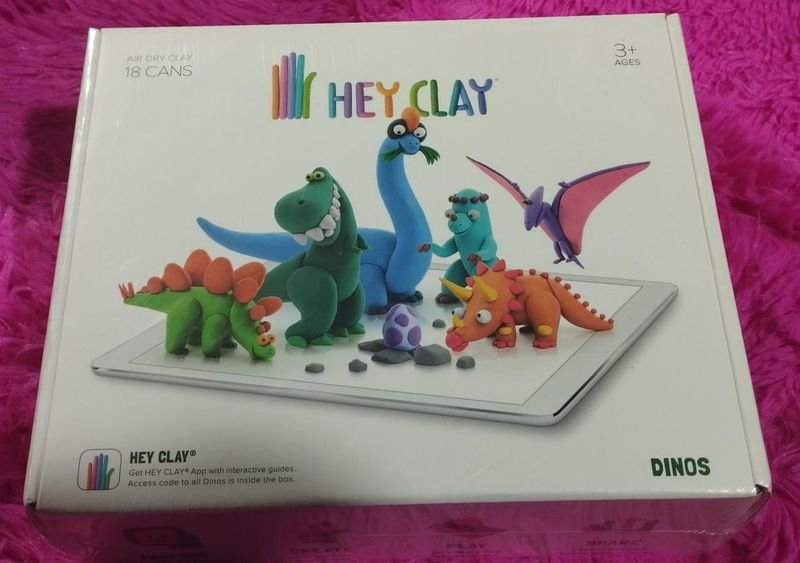 Set de Plastilina "Hey Clay Dinos" con 18 Latas