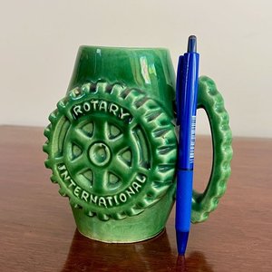 Jarra Cervecera Coleccionable Rotary International Verde Brillante - imagen 3