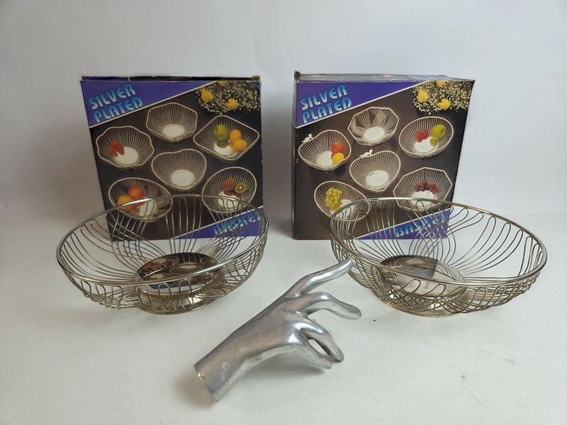 Dos paneras de platina en su caja original - imagen 2