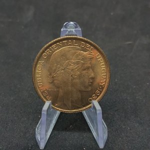 Moneda Uruguaya 10 Centésimos 1930 Puma Bronce Sin Circular - imagen 1