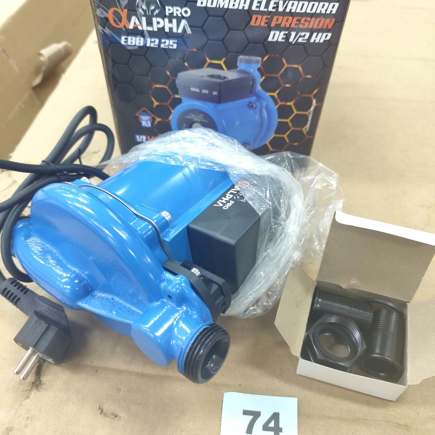 Bomba Elevadora de Presión Alpha Pro 1/2 HP con Accesorios