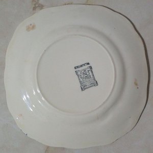Platillo Vintage Grindley Creampetal "Chelsea Bouquet" Firmado P. Granet - imagen 5