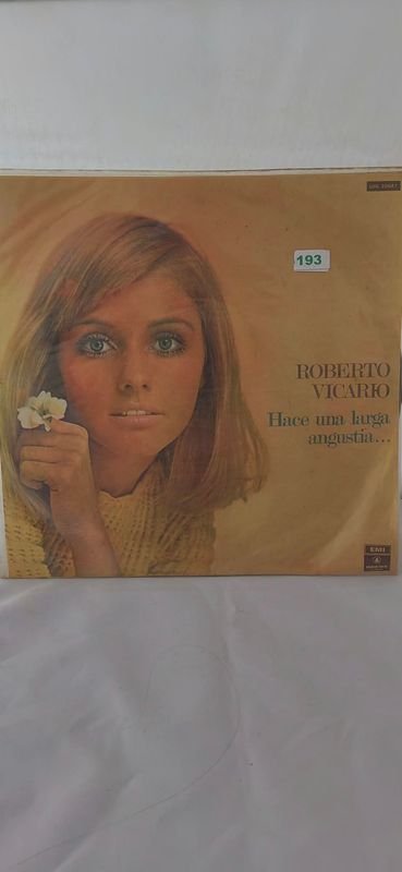 Disco de Vinilo Roberto Vicario "Hace una Larga Angustia"