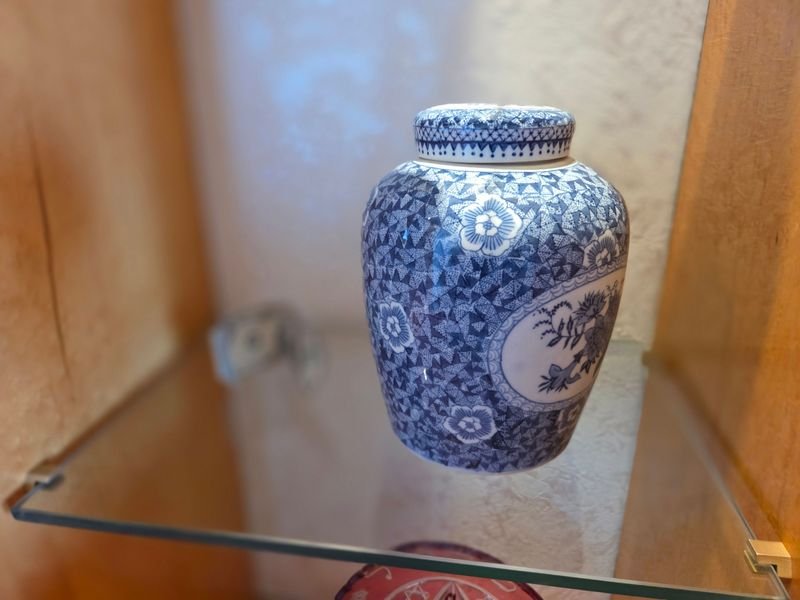 Vaso en porcelana oriental de 22cm - imagen 2