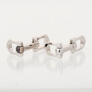 Gemelos Cartier de Acero Macizo con Caja y Documentación - imagen 2