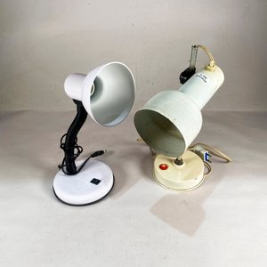 Par de Lámparas de Sobremesa Blancas con Altura Regulable - imagen 2