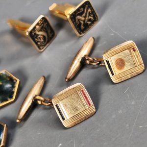 Tres Pares de Gemelos Antiguos con Diseños Variados - imagen 3