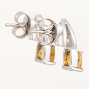 Par de Tornillos de Oro 18k con Topacios y Brillantes - imagen 2