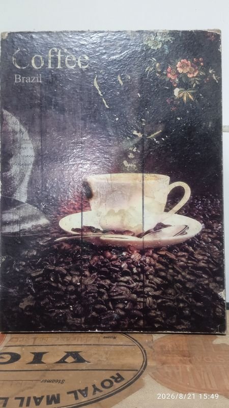 Lámina Decorativa "Coffee Brazil"