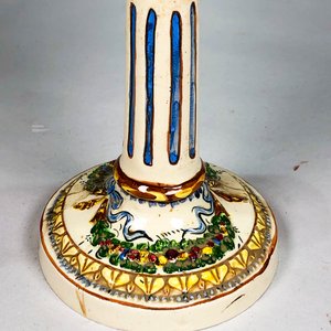 Candelabro de Porcelana Italiana Capodimonte con Decoración Floral - imagen 5