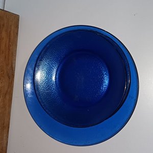 Tabla de Madera con Panera y 3 Platillos Azules - imagen 2