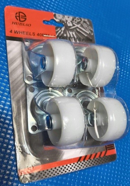 Set de 4 Ruedas Giratorias Hublao de 40 mm