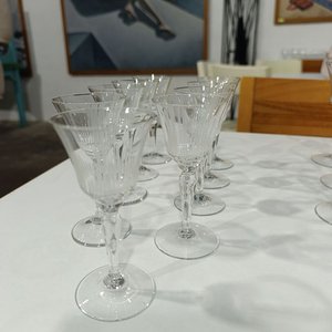 Copas de Cristal Tallado Estilo Cáliz Acampanado - imagen 2