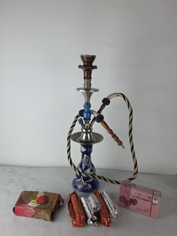 Pipa de agua con accesorios para fumar tabaco con sabores especiales